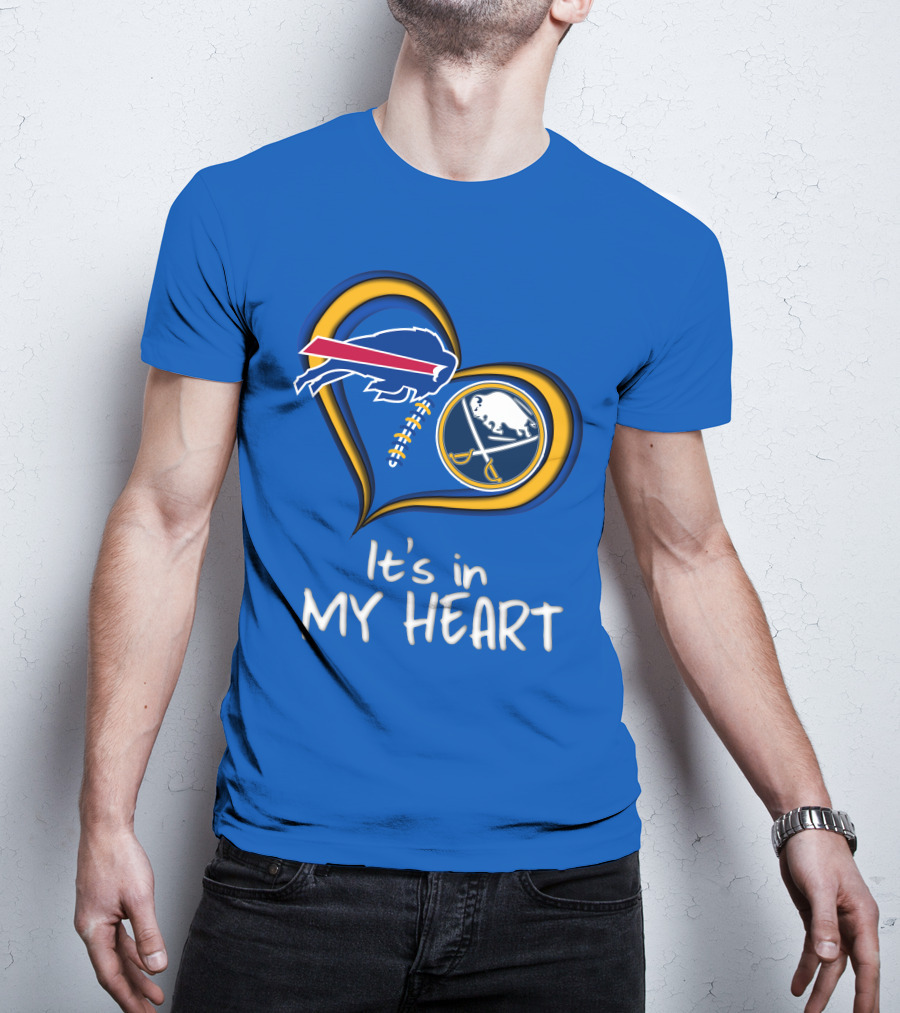 Buffalo Bills Sabres It's In My Heart T-Shirt
