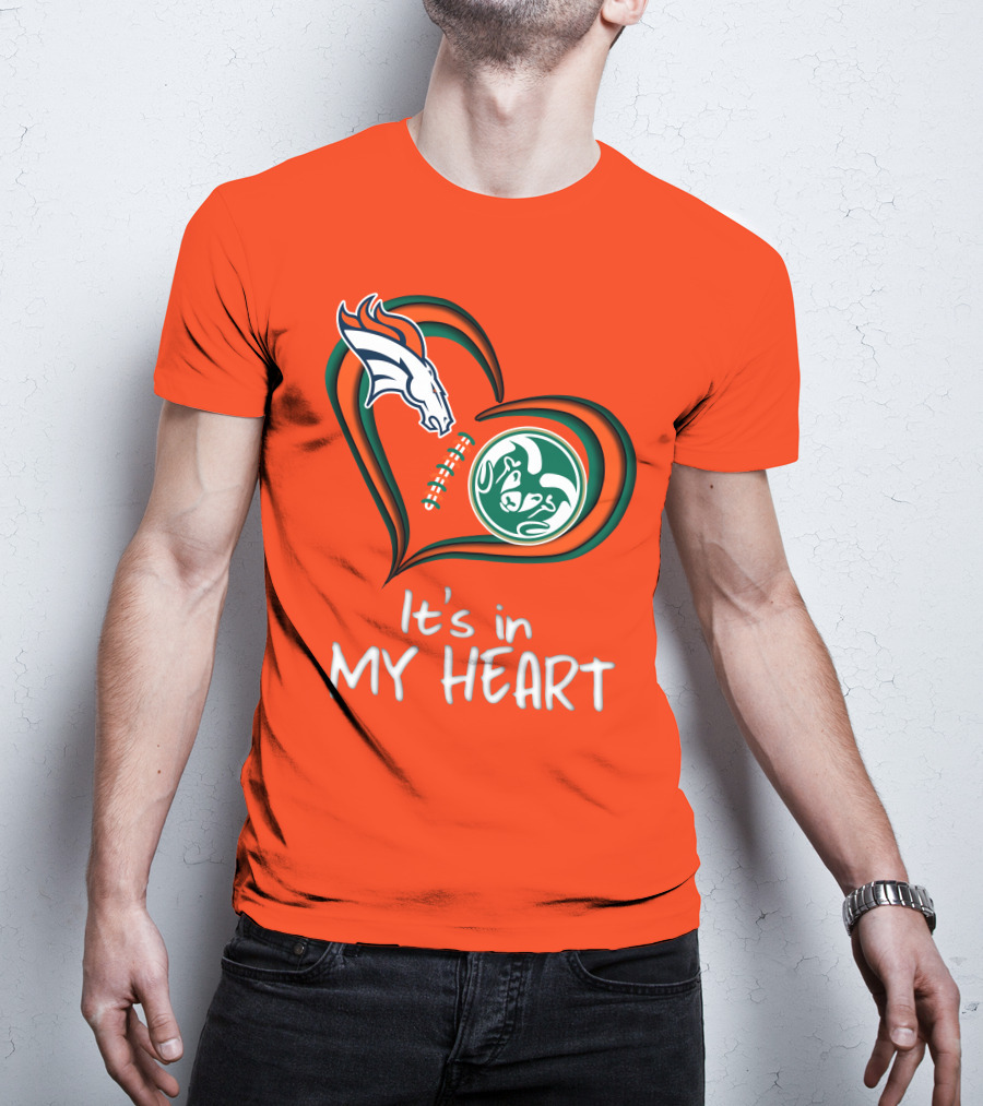 Broncos State Rams It's In My Heart T-Shirt