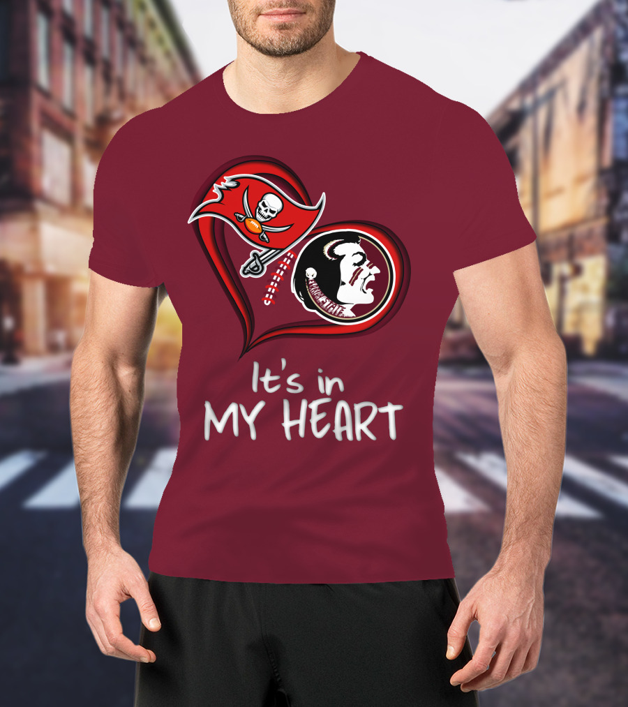 Buccaneers Seminoles It's In My Heart T-Shirt
