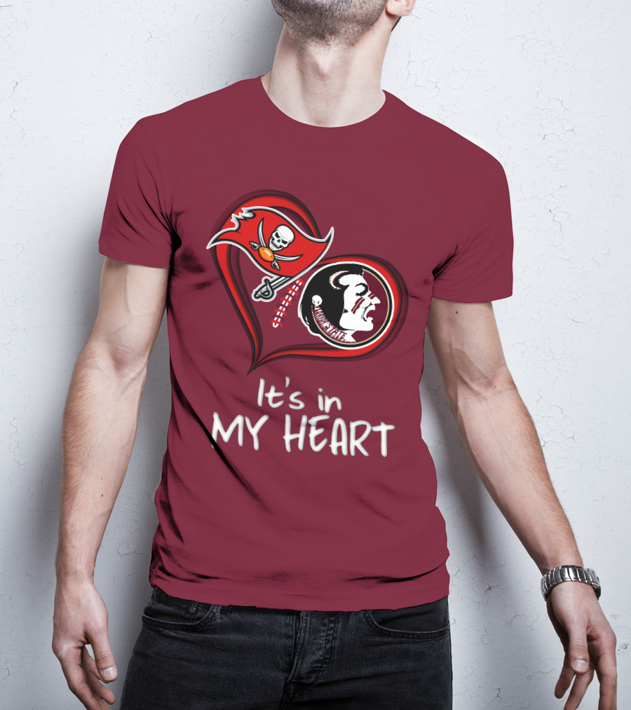 Buccaneers Seminoles It's In My Heart T-Shirt