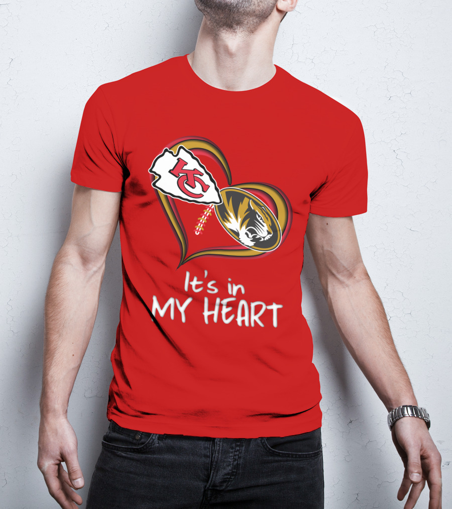 Chiefs Missouri Tigers It's In My Heart T-Shirt
