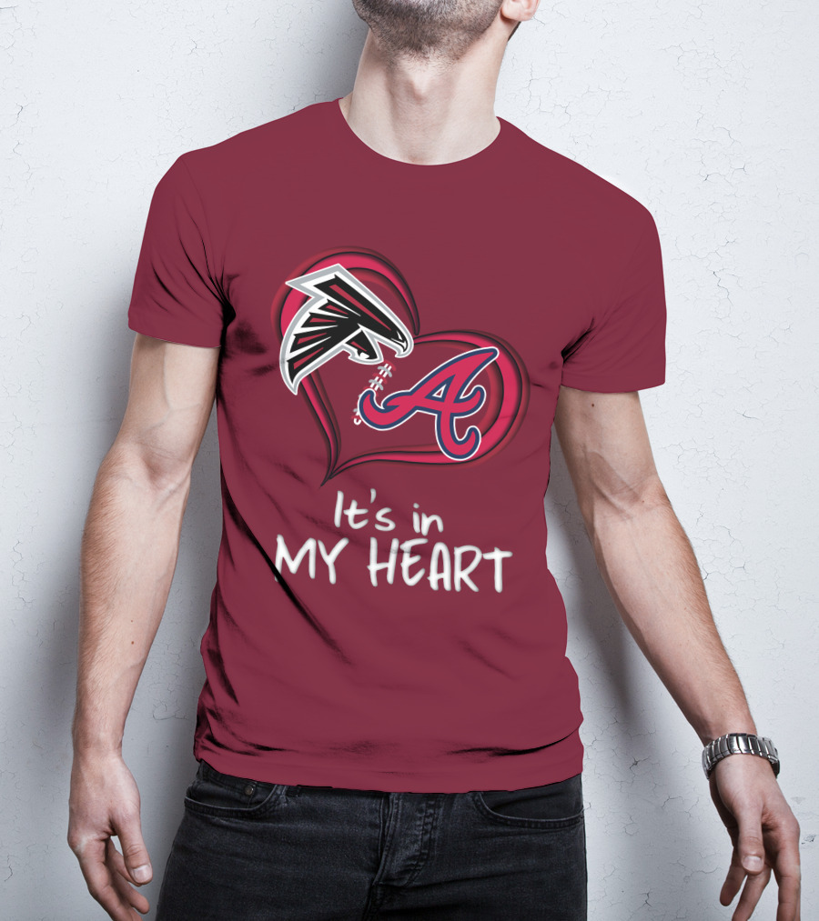 Falcons Braves It's In My Heart T-Shirt