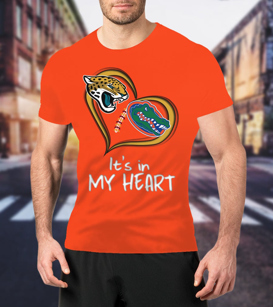 It's In My Heart Jaguars Gators T-Shirt