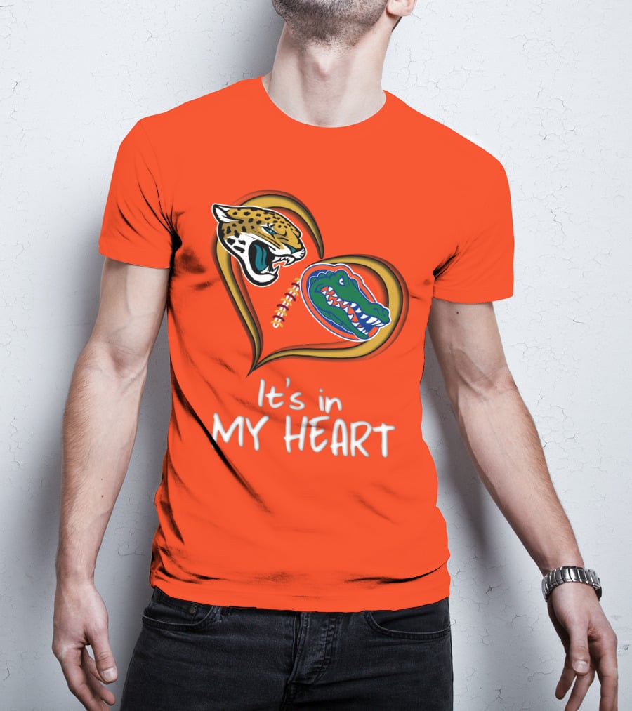 It's In My Heart Jaguars Gators T-Shirt