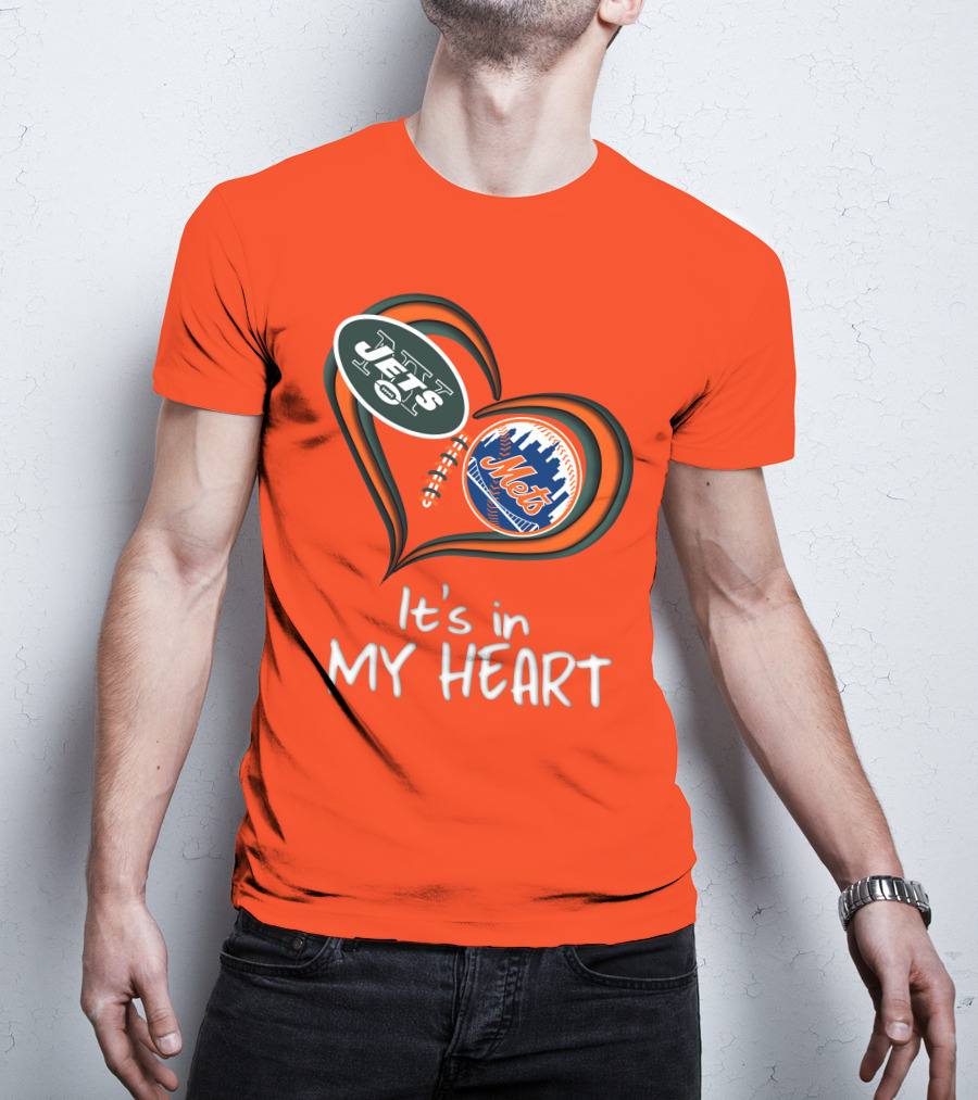 Jets Mets It's In My Heart T-Shirt