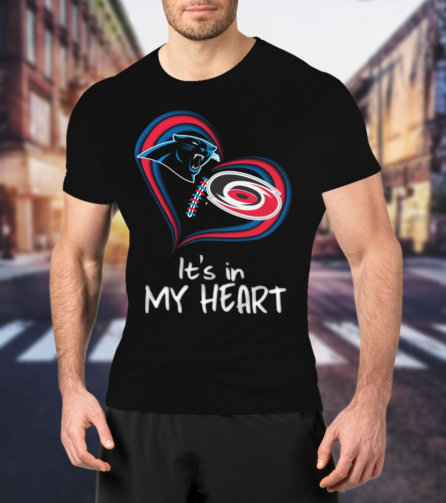 Panthers Hurricanes It's In My Heart T-Shirt