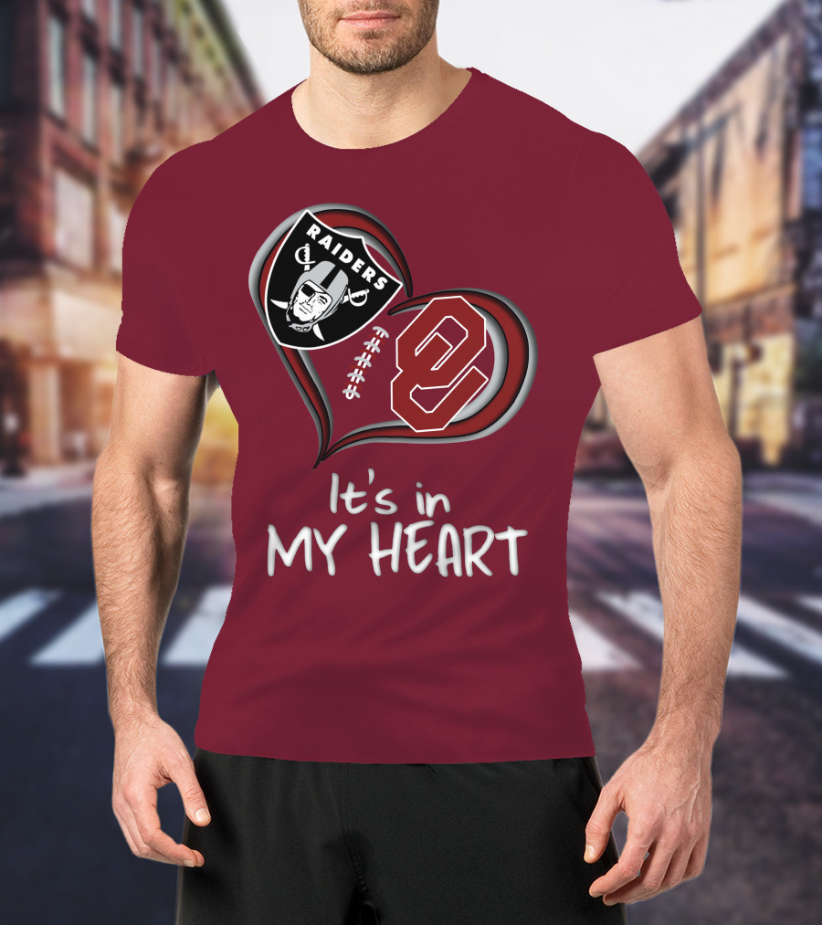 Raiders Sooners It's In My Heart T-Shirt