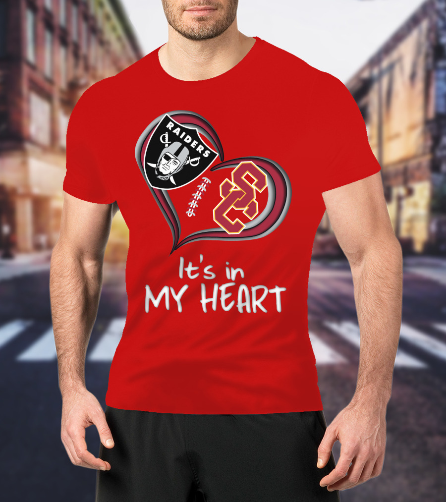 Raiders Trojans It's In My Heart T-Shirt
