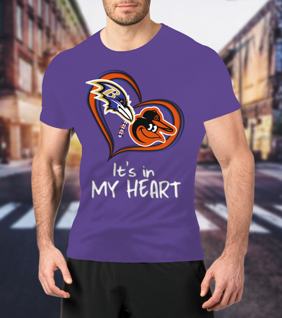 Ravens Orioles It's In My Heart T-Shirt