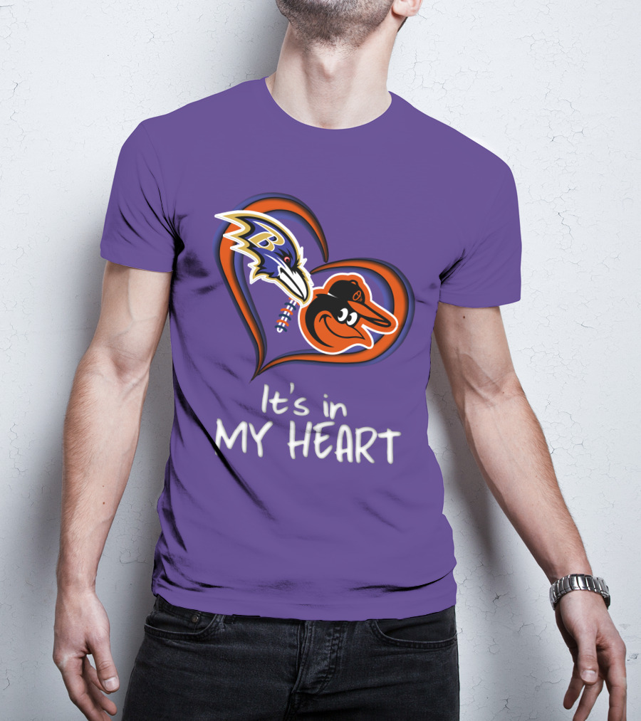 Ravens Orioles It's In My Heart T-Shirt