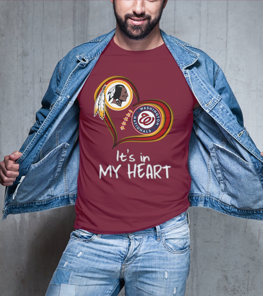 Washington Redskins Nationals It's In My Heart T-Shirt