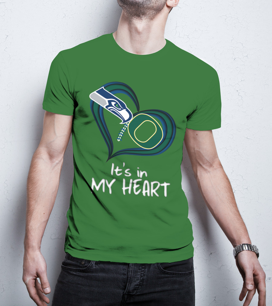 Seahawks Ducks It's In My Heart T-Shirt