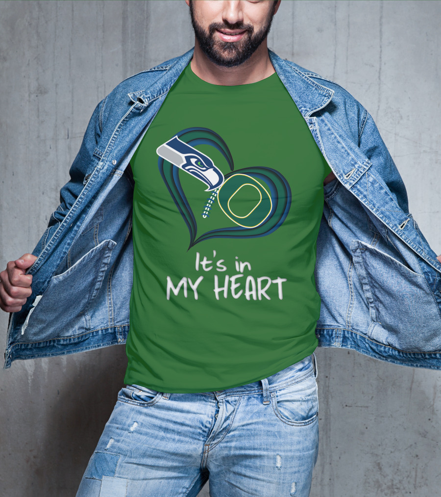 Seahawks Ducks It's In My Heart T-Shirt