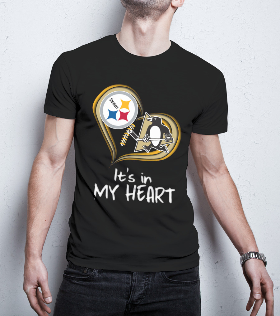 Steelers Penguins It's In My Heart T-Shirt