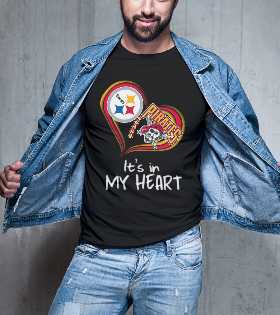 Steelers Pirates It's In My Heart T-Shirt