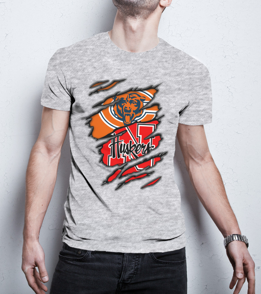 Bears Huskers Claw Mark T-Shirt
