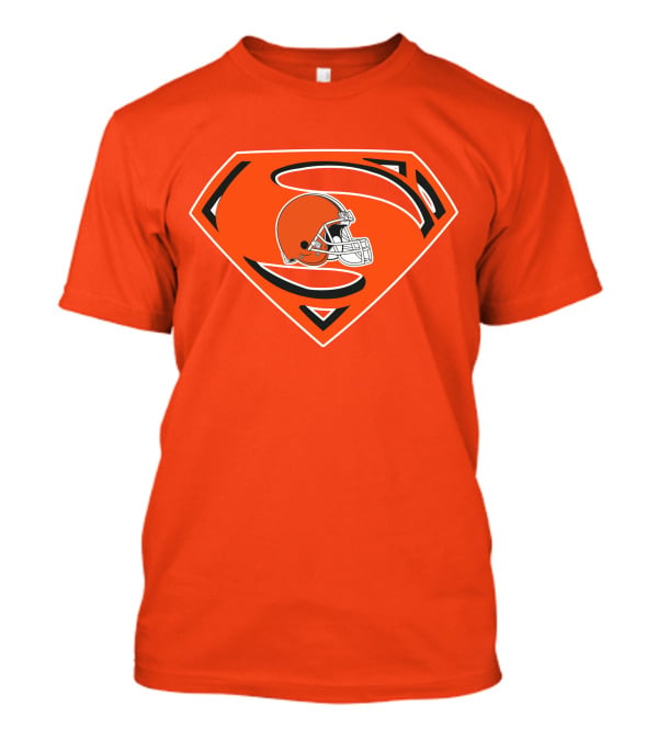 Cleveland Browns Football Helmet Superhero T-Shirt