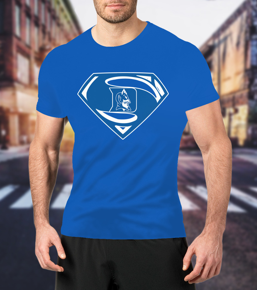 Duke Blue Devils Superman Logo Mashup T-Shirt
