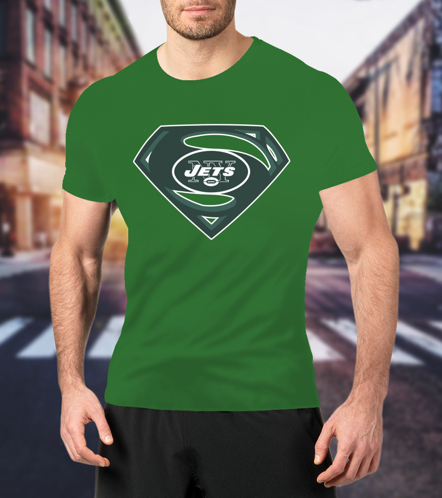Jets Nfl Super Hero Symbol T-Shirt