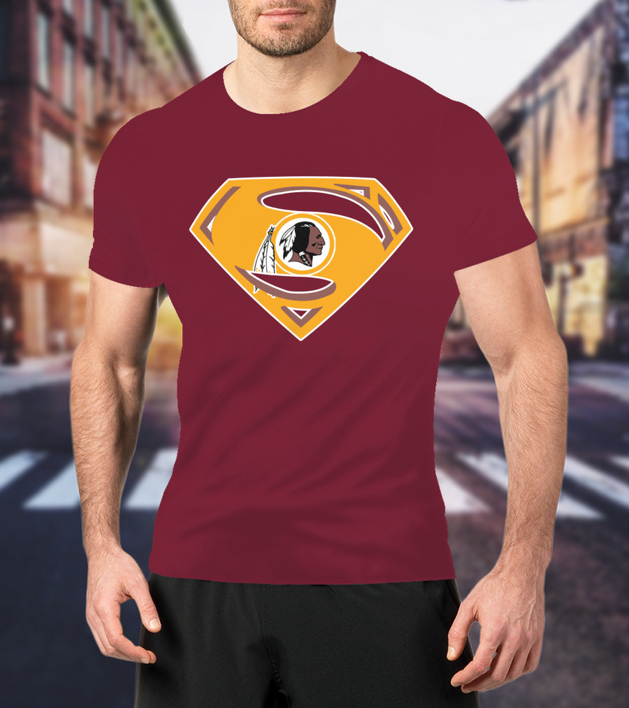 Redskins Superman Logo Mashup T-Shirt