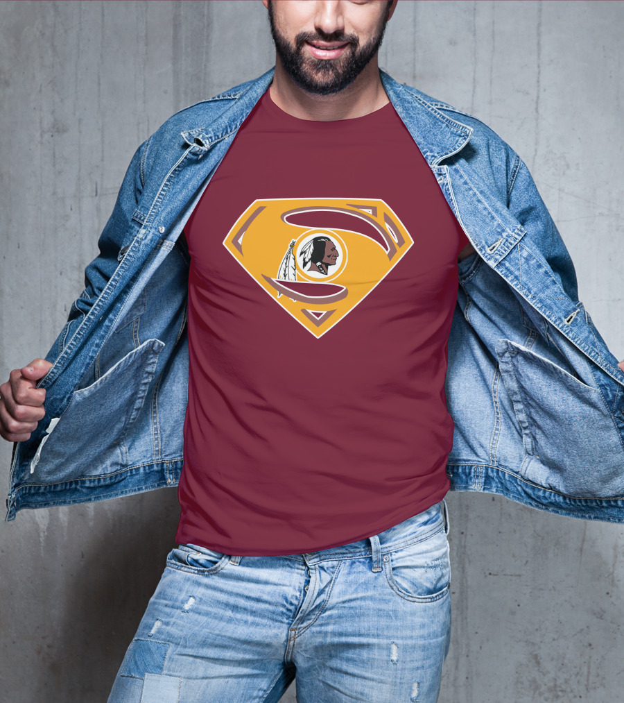Redskins Superman Logo Mashup T-Shirt