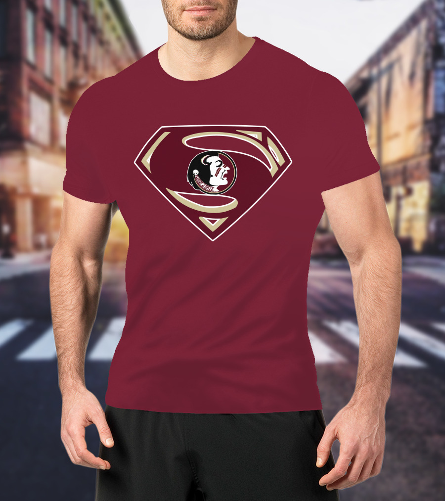 Seminoles Superman Logo Mashup With Florida State T-Shirt