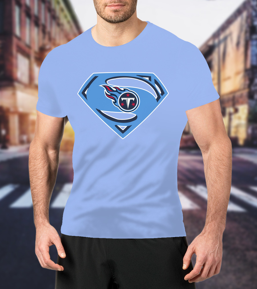 Tennessee Titans Superman Logo Fusion T-Shirt