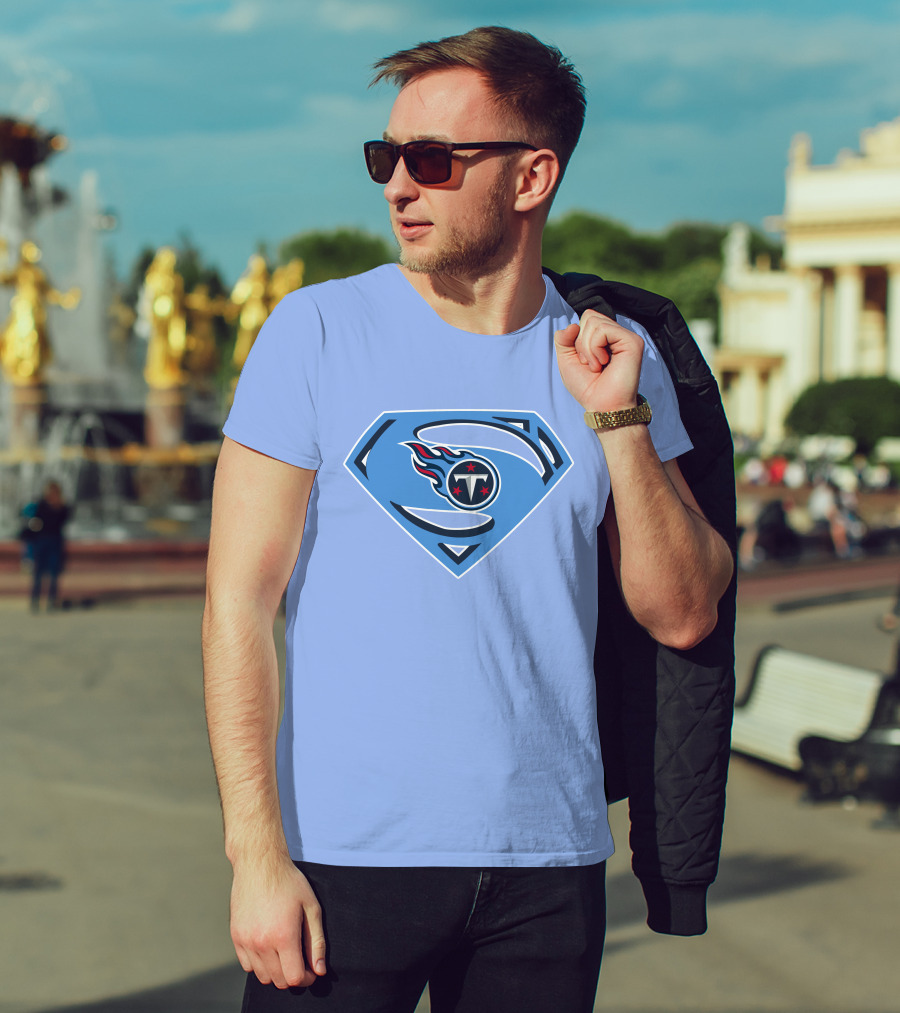 Tennessee Titans Superman Logo Fusion T-Shirt
