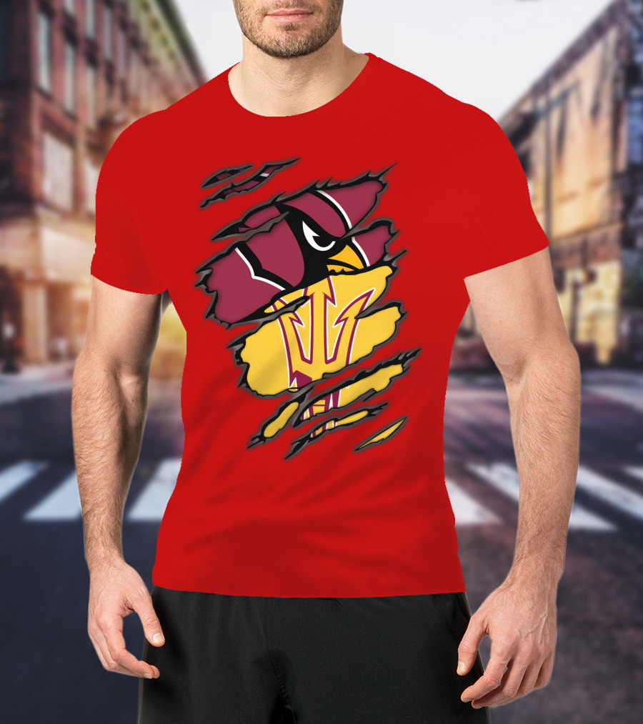 Arizona Cardinals State Sun Devils Fusion T-Shirt