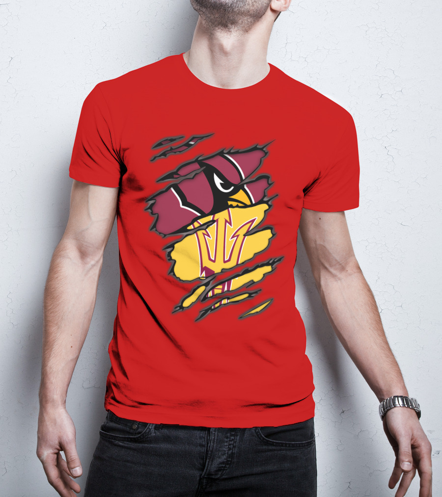 Arizona Cardinals State Sun Devils Fusion T-Shirt