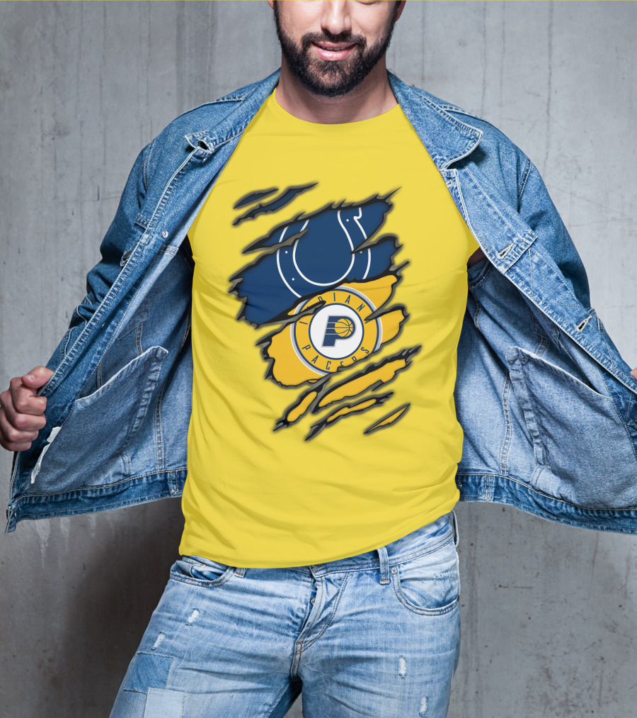 Indianapolis Colts Pacers Logos Collaboration T-Shirt