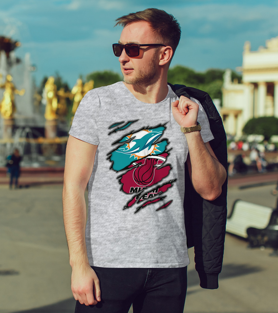 Miami Dolphins Miami Heat T-Shirt