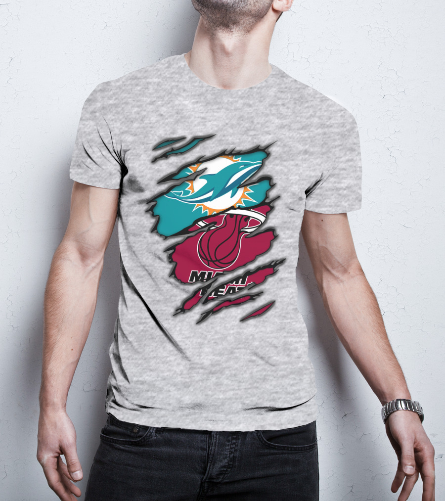 Miami Dolphins Miami Heat T-Shirt