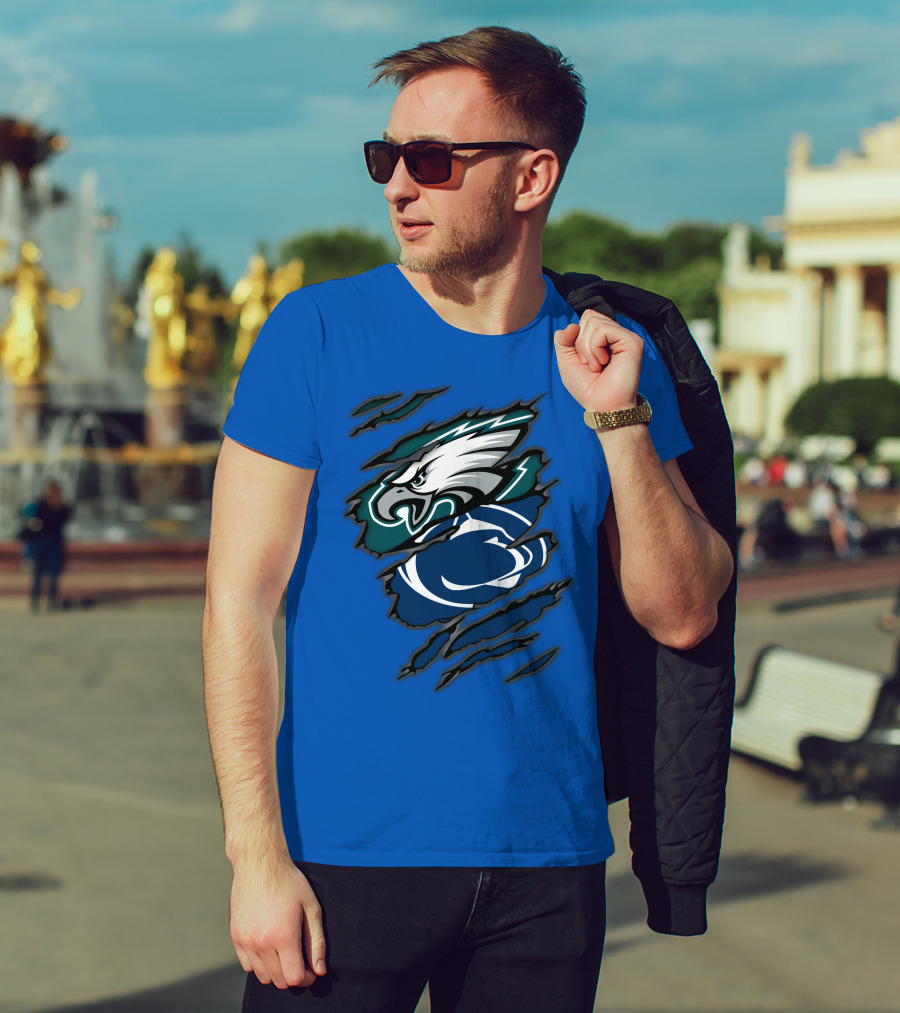 Eagles Penn State Logo Claw T-Shirt