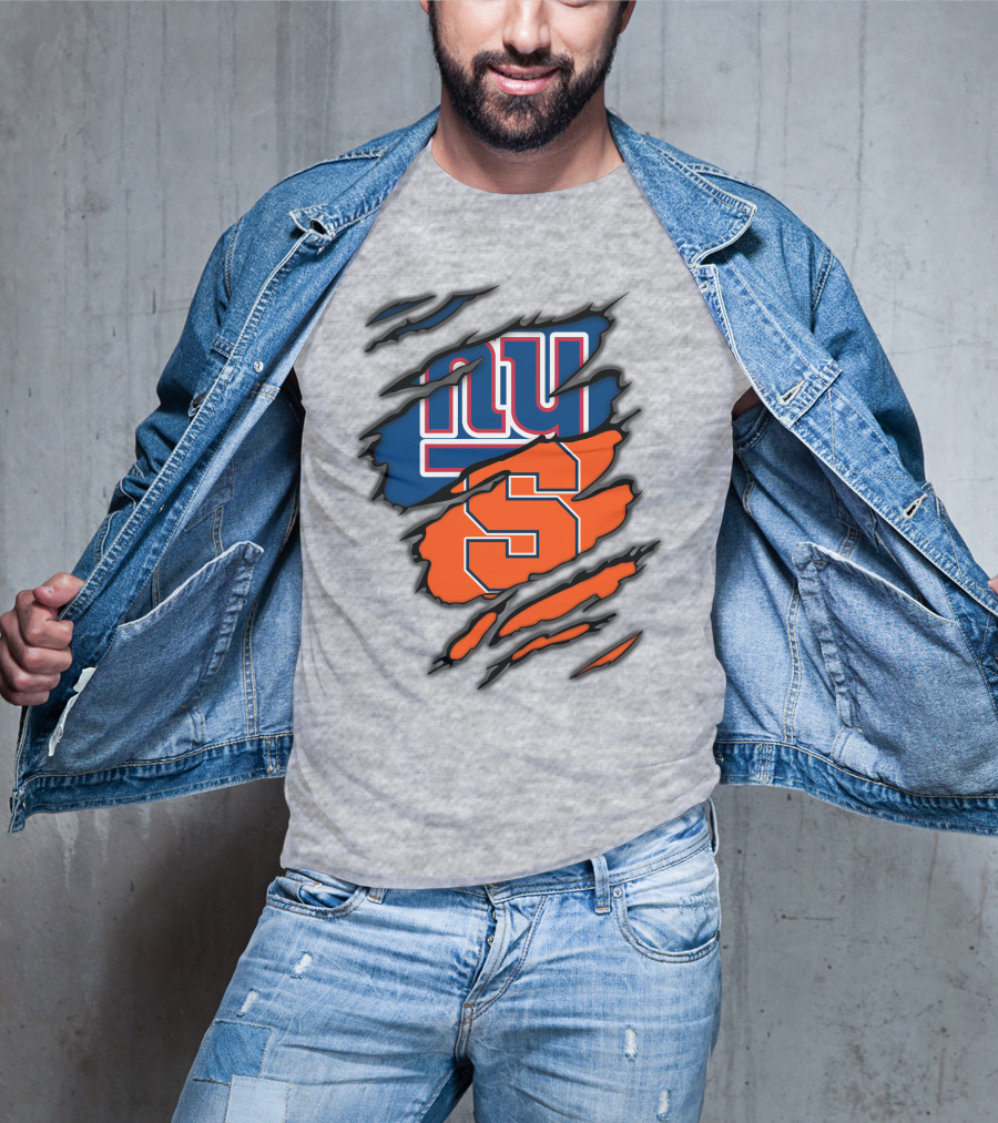 New York Giants Syracuse Crossover Logo Integration T-Shirt