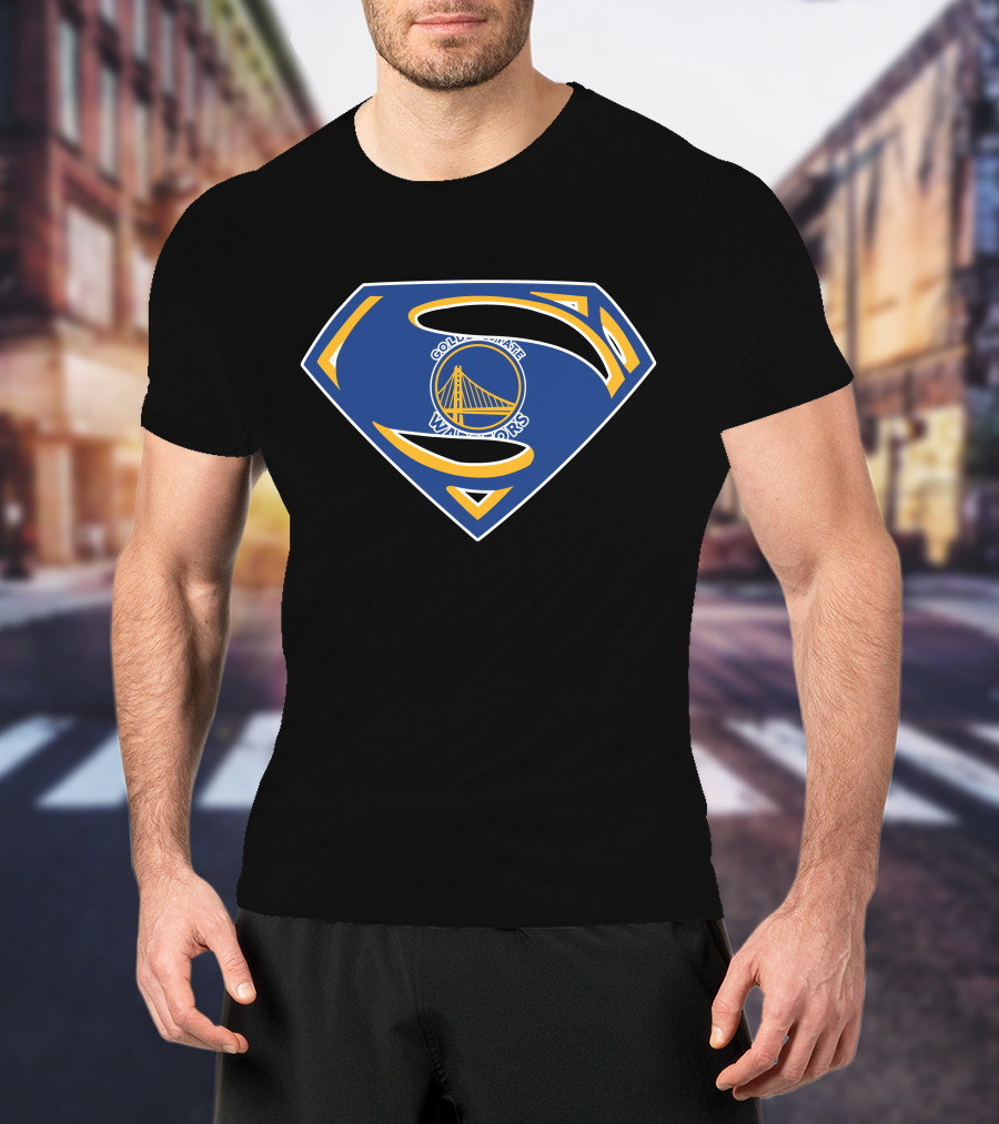 Golden State Superman Warriors Logo Fusion T-Shirt