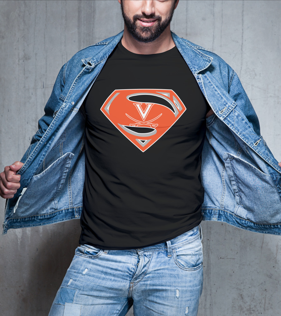Superman Virginia Cavaliers T-Shirt