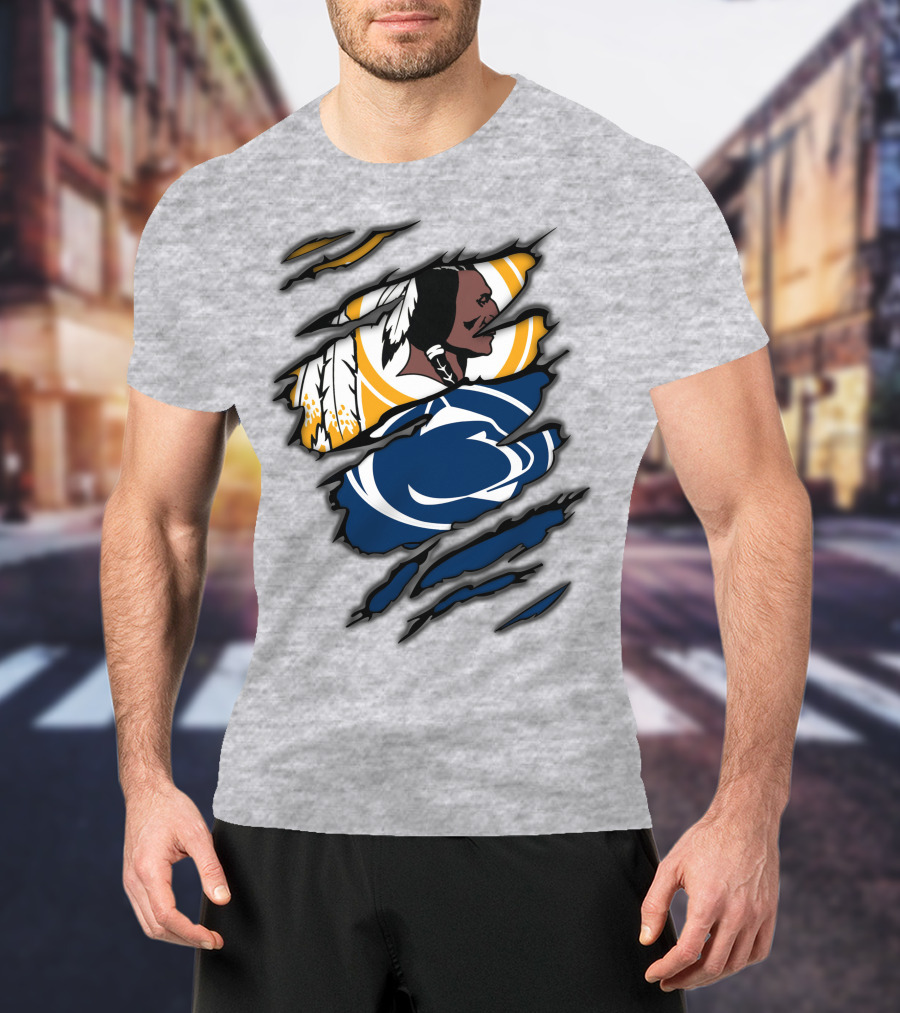 Redskins Penn State Fan Crossover Claw T-Shirt