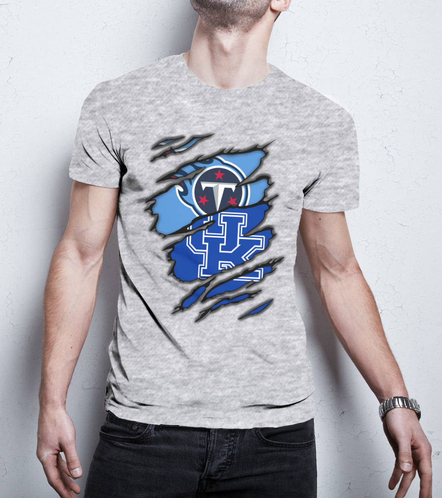 Tennessee Titans University Of Kentucky Wildcats Crossover T-Shirt
