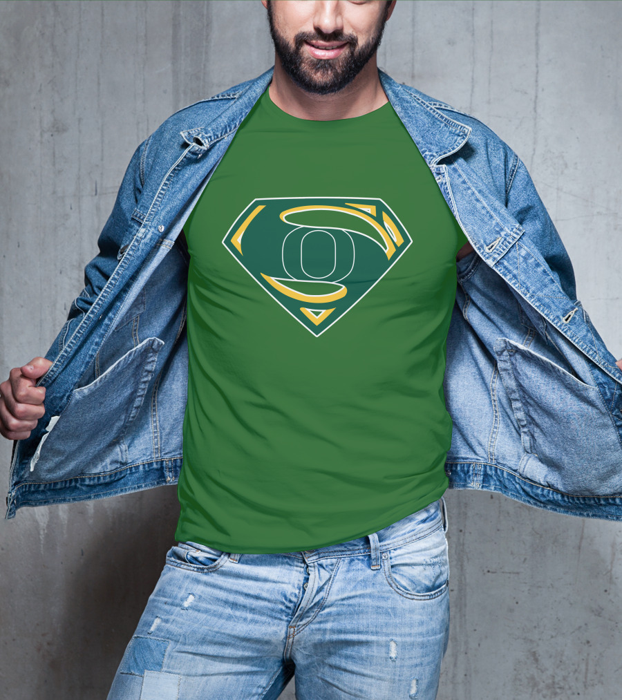 Superman Logo Oregon Ducks Color T-Shirt