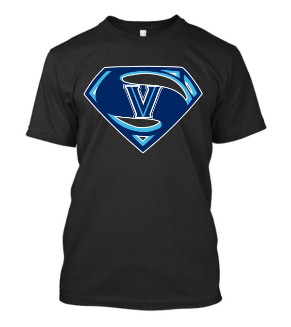 Superman V Villanova Wildcats T-Shirt
