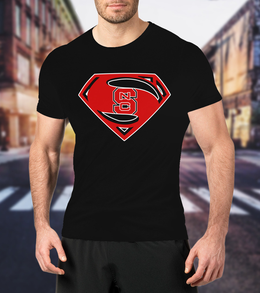 NC State Wolfpack Superman Shield T-Shirt