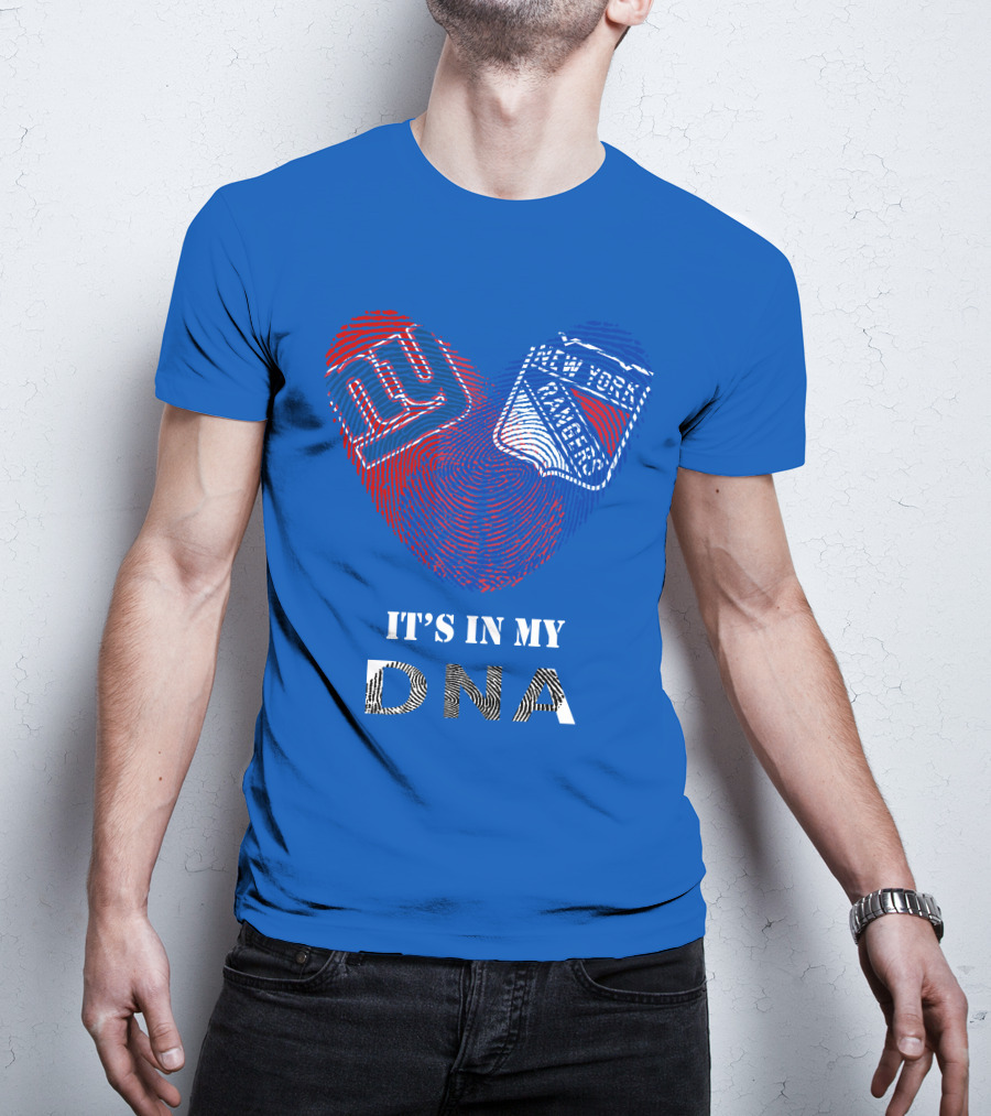 Giants New York Rangers It's In My Dna T-Shirt