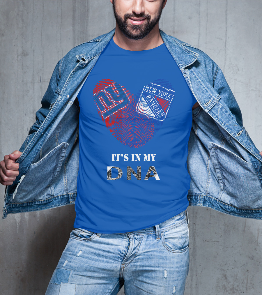 Giants New York Rangers It's In My Dna T-Shirt