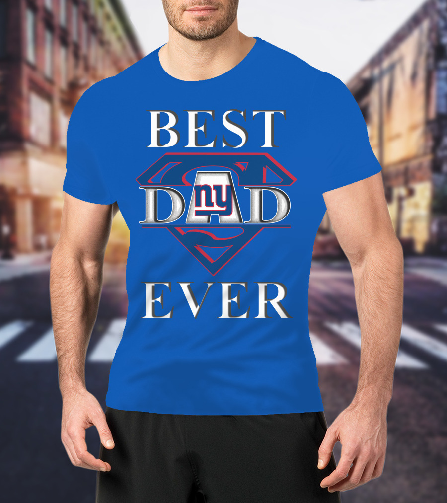 Best Dad Ever New York Giants Superman T-Shirt