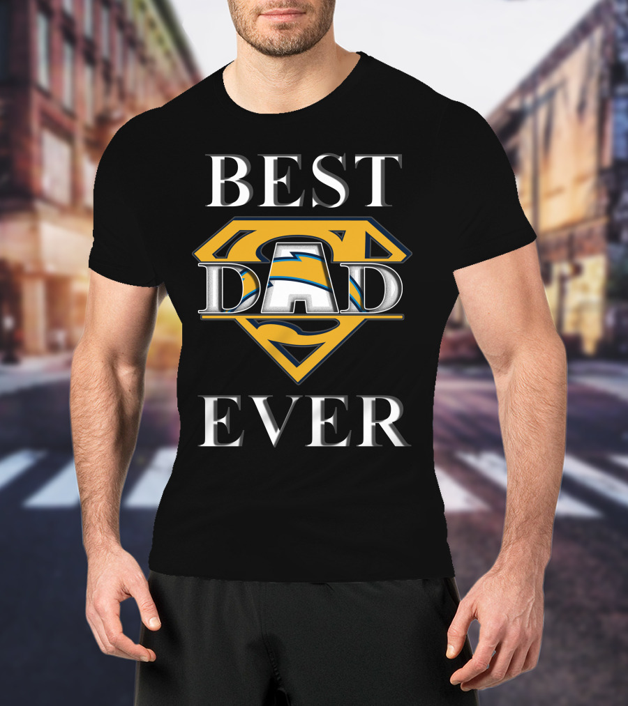 BEST DAD EVER Chargers Super Dad T-Shirt