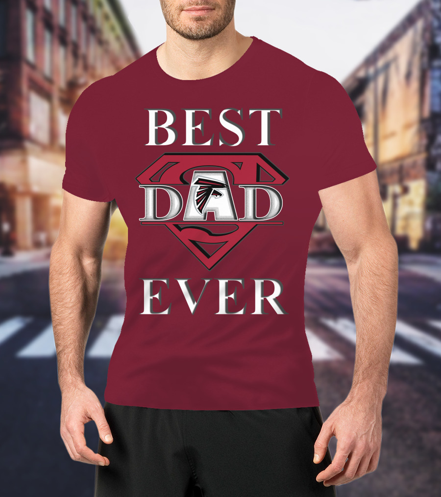 Best Dad Ever Falcons Super Dad T-Shirt