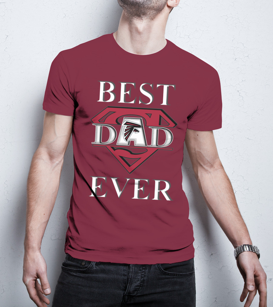 Best Dad Ever Falcons Super Dad T-Shirt