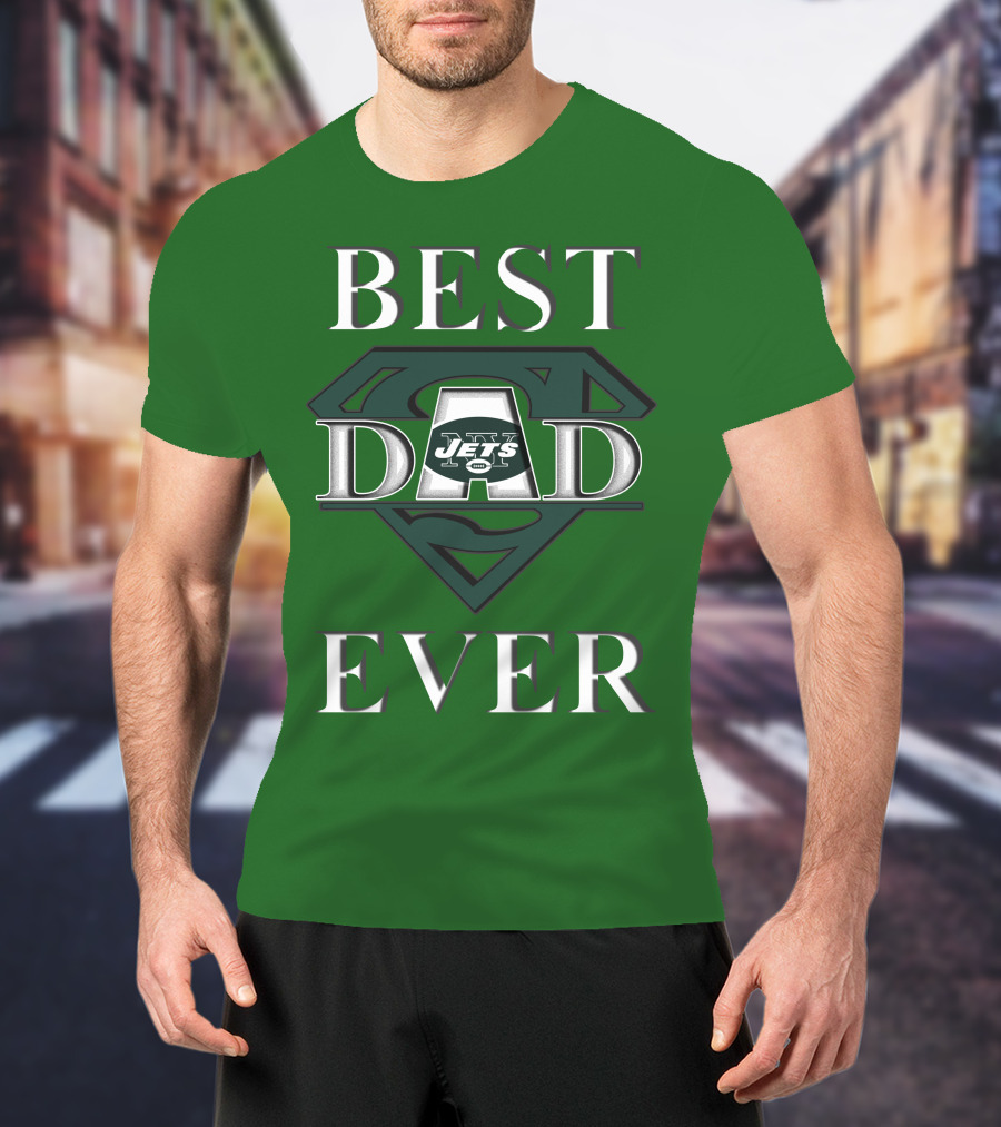 Best Dad Ever Jets Super Dad T-Shirt
