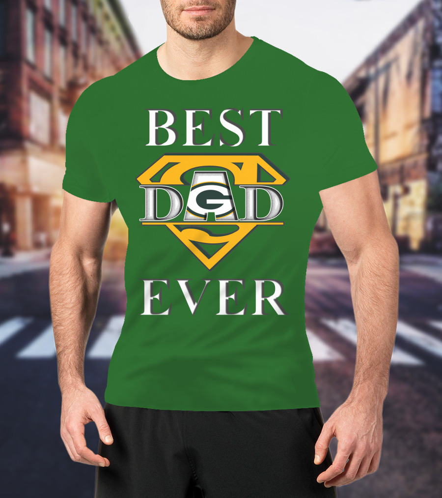 Best Dad Ever Packers Super Dad T-Shirt